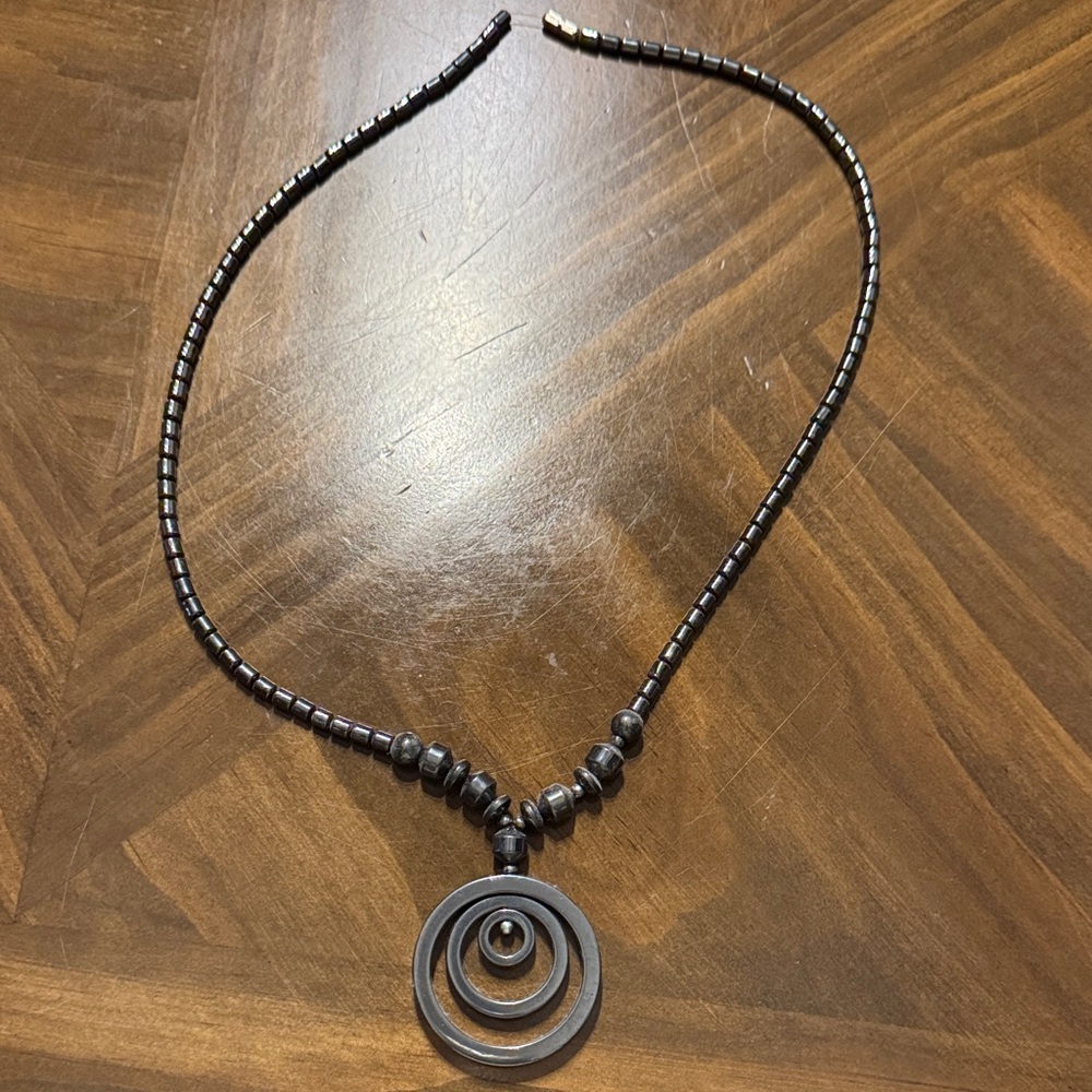 Handmade Jamaican Hematite-Style Beaded Necklace | Artisan Village Piece